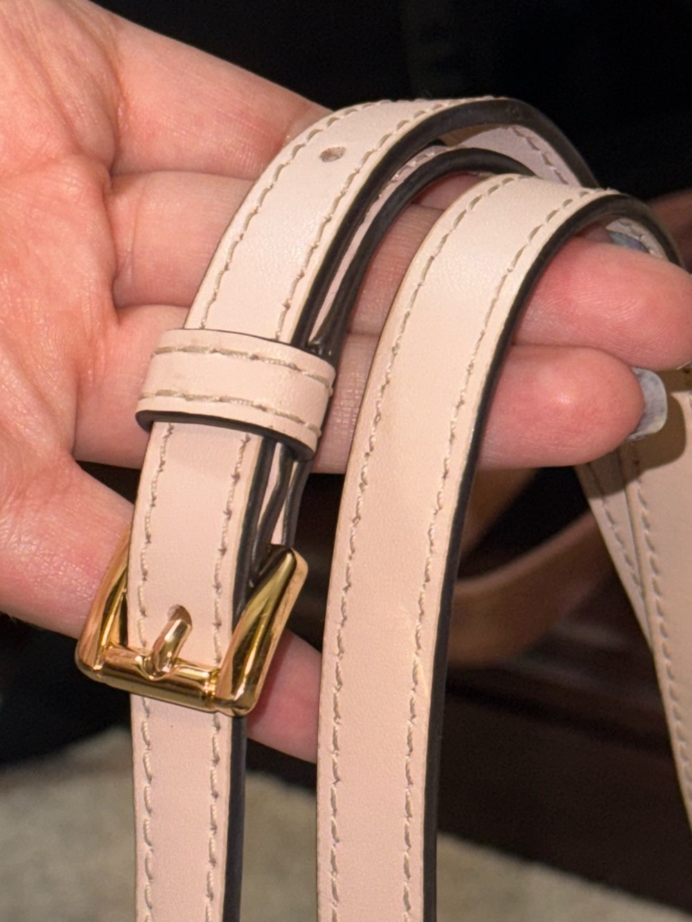 Michael Kors Brown Signature Crossbody with Blush Pink Flap & Gold Chain - Picture 7 of 7